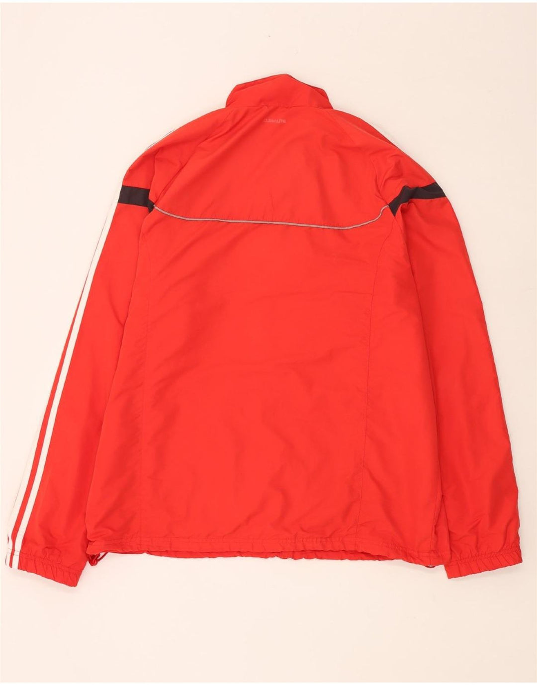 Мужская дождевик ADIDAS UK 46/48 XL, красный полиэстер с цветными блоками