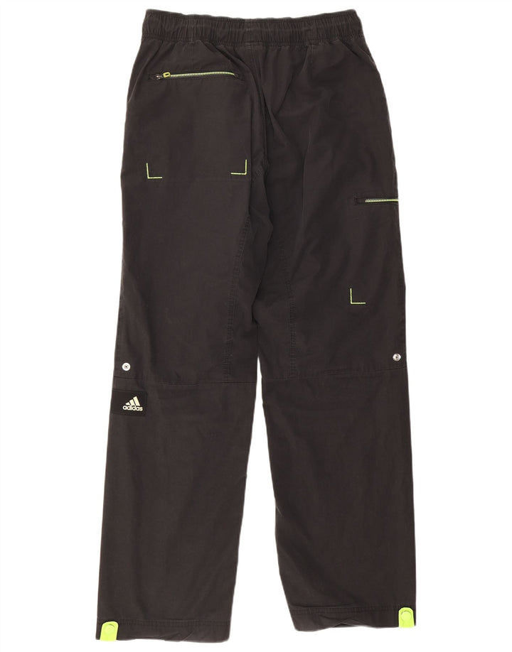 Мужские прямые брюки-карго Adidas, маленькие W28 L32, черные, полиэстер
