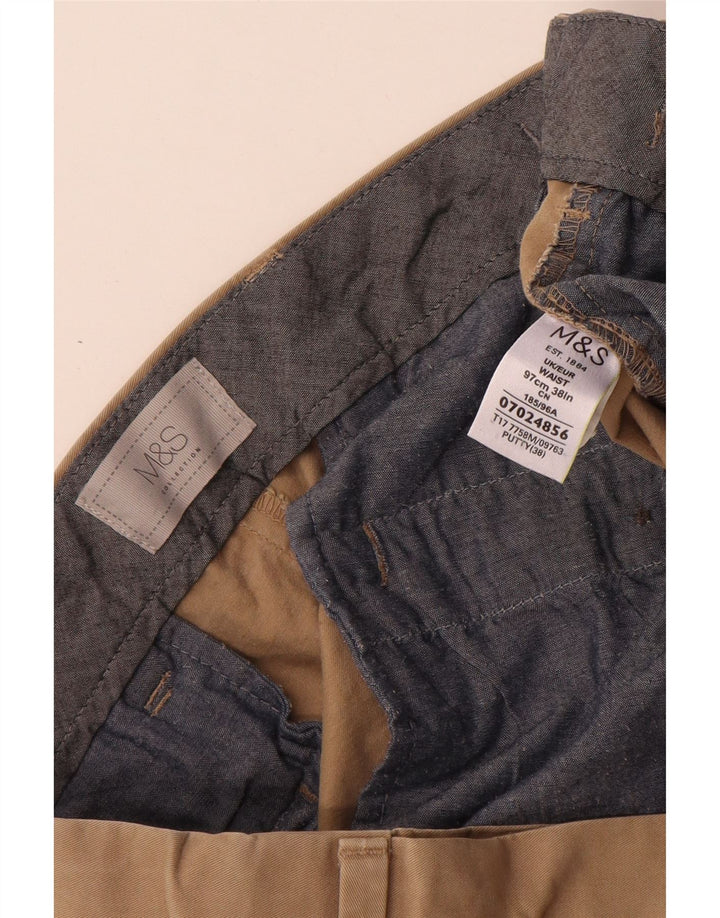 Мужские шорты чинос MARKS & SPENCER W38 XL, бежевый хлопок