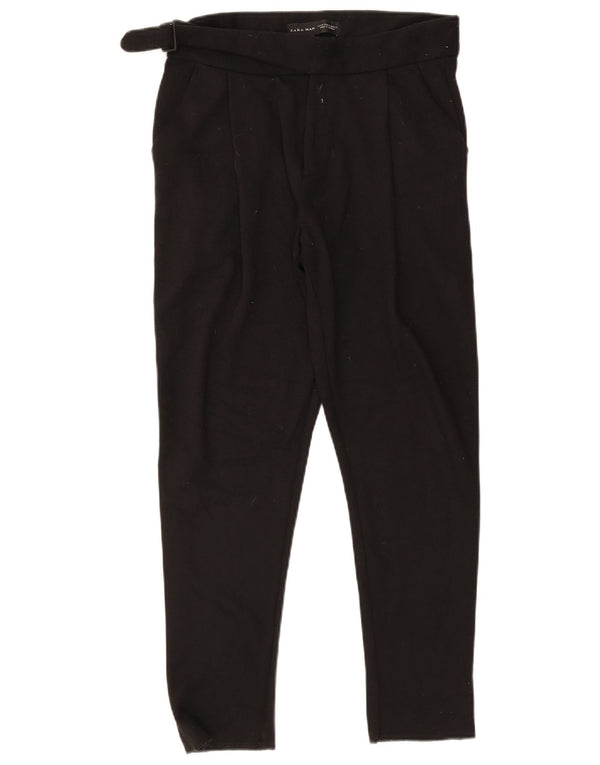 Мужские зауженные костюмные брюки Zara Medium W31 L27, черные, полиэстер