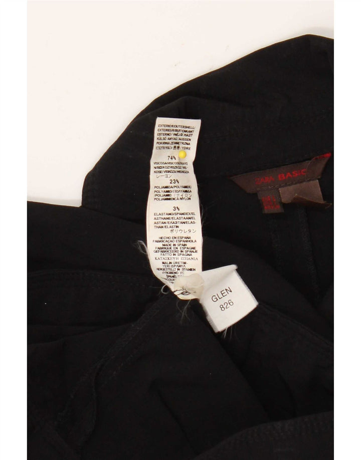 Женская куртка-бомбер Zara UK 14, большая черная вискоза