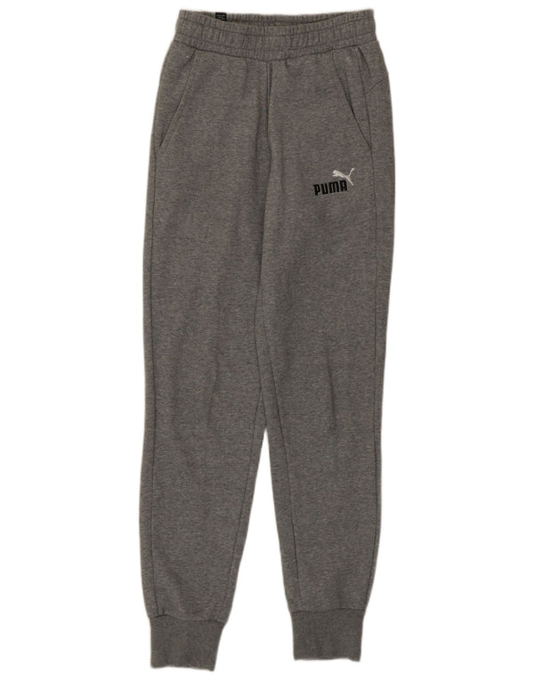 Мужские спортивные брюки Puma XS, серые хлопковые спортивные брюки