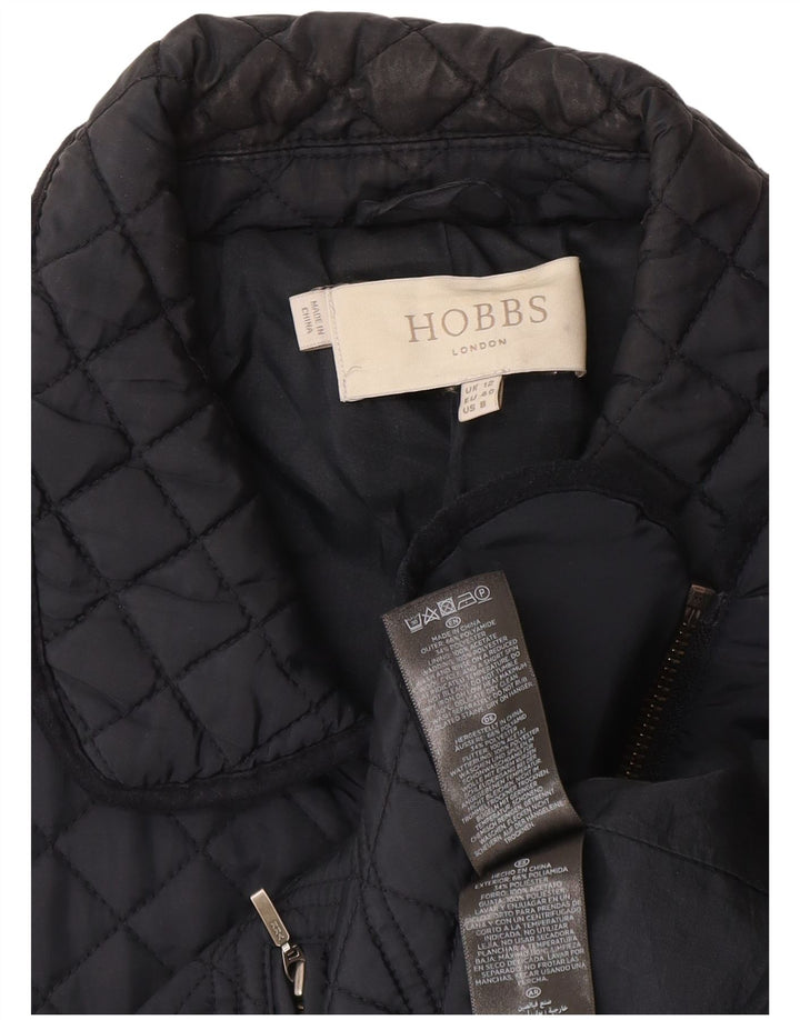 Женская стеганая куртка Hobbs UK 12, средний темно-синий полиамид