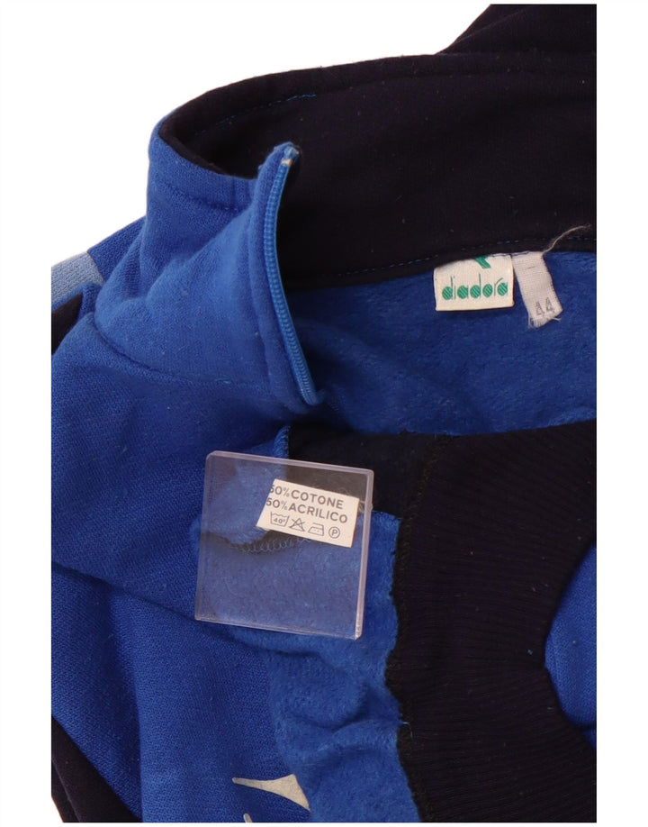 DIADORA Женский спортивный костюм Italia Верхняя куртка IT 44 Большой синий с цветными блоками