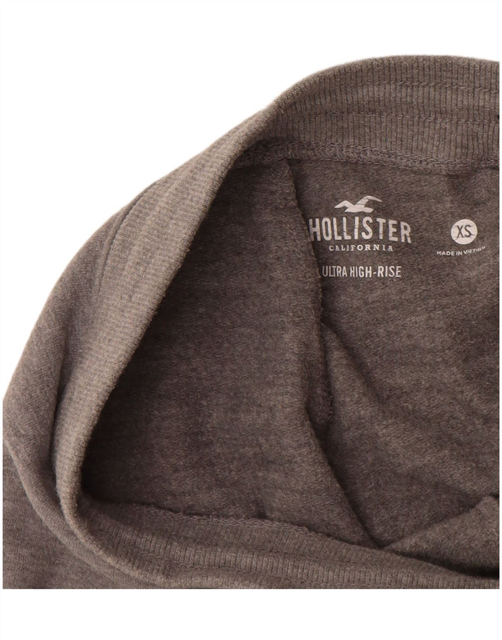 HOLLISTER Женские спортивные брюки с графическим рисунком Брюки для бега UK 4 XS Серый хлопок