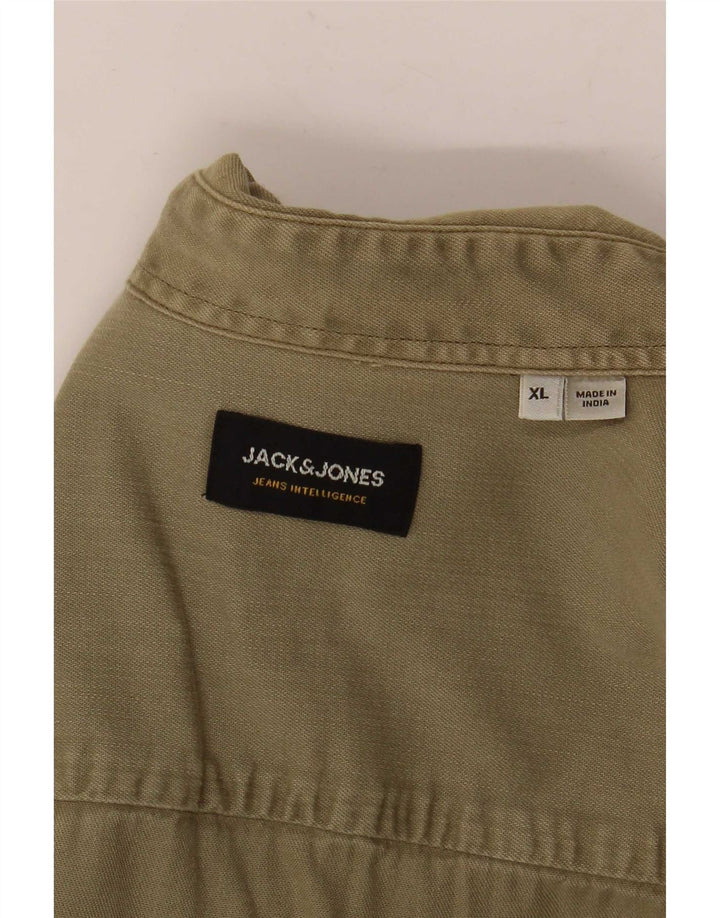 Мужская джинсовая рубашка Jack & Jones XL Хаки