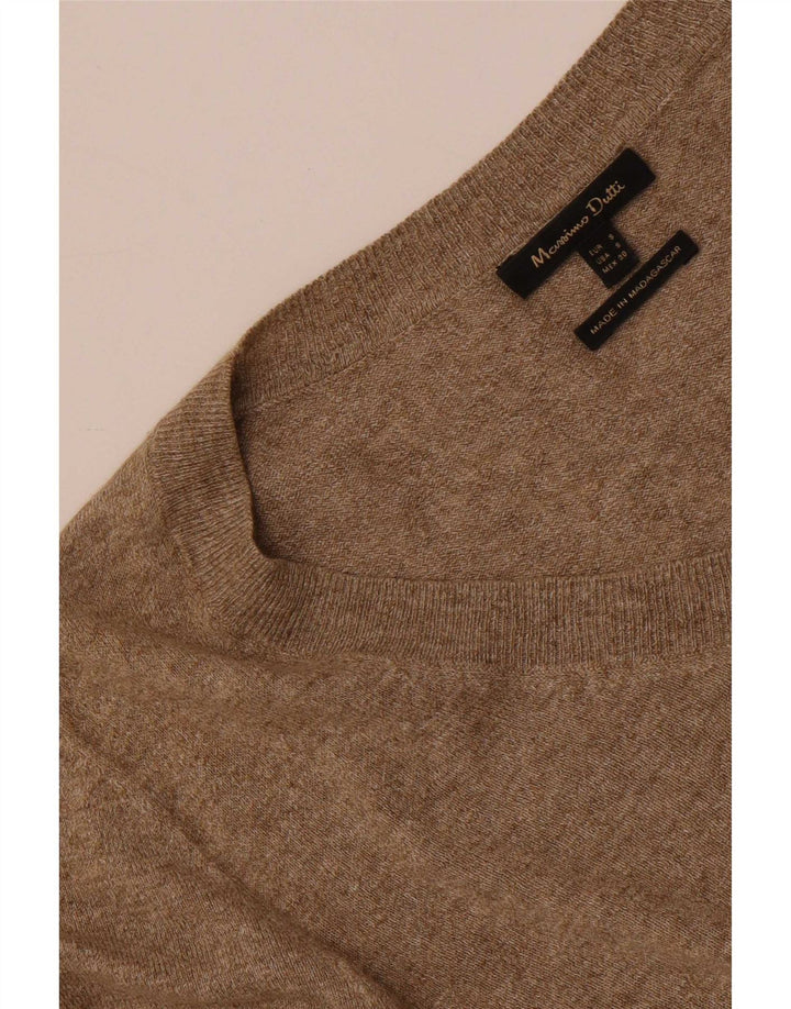 Женский топ Massimo Dutti с рукавом 3/4 UK 10, маленький коричневый