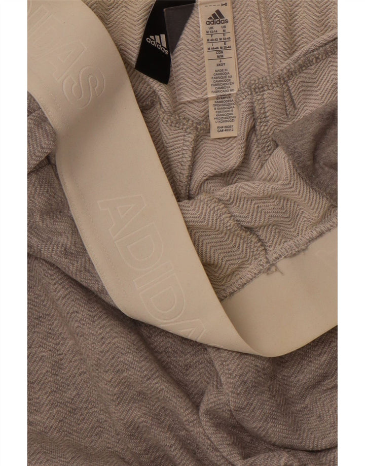 Женские спортивные брюки ADIDAS с рисунком UK 12/14, средний серый с шевроном