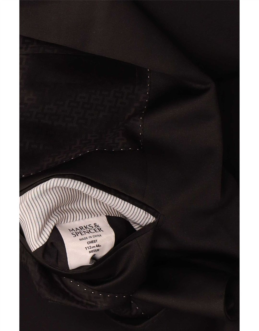 Мужской пиджак на 1 пуговице Marks & Spencer, Великобритания, 44 XL, черный, новый, шерстяной