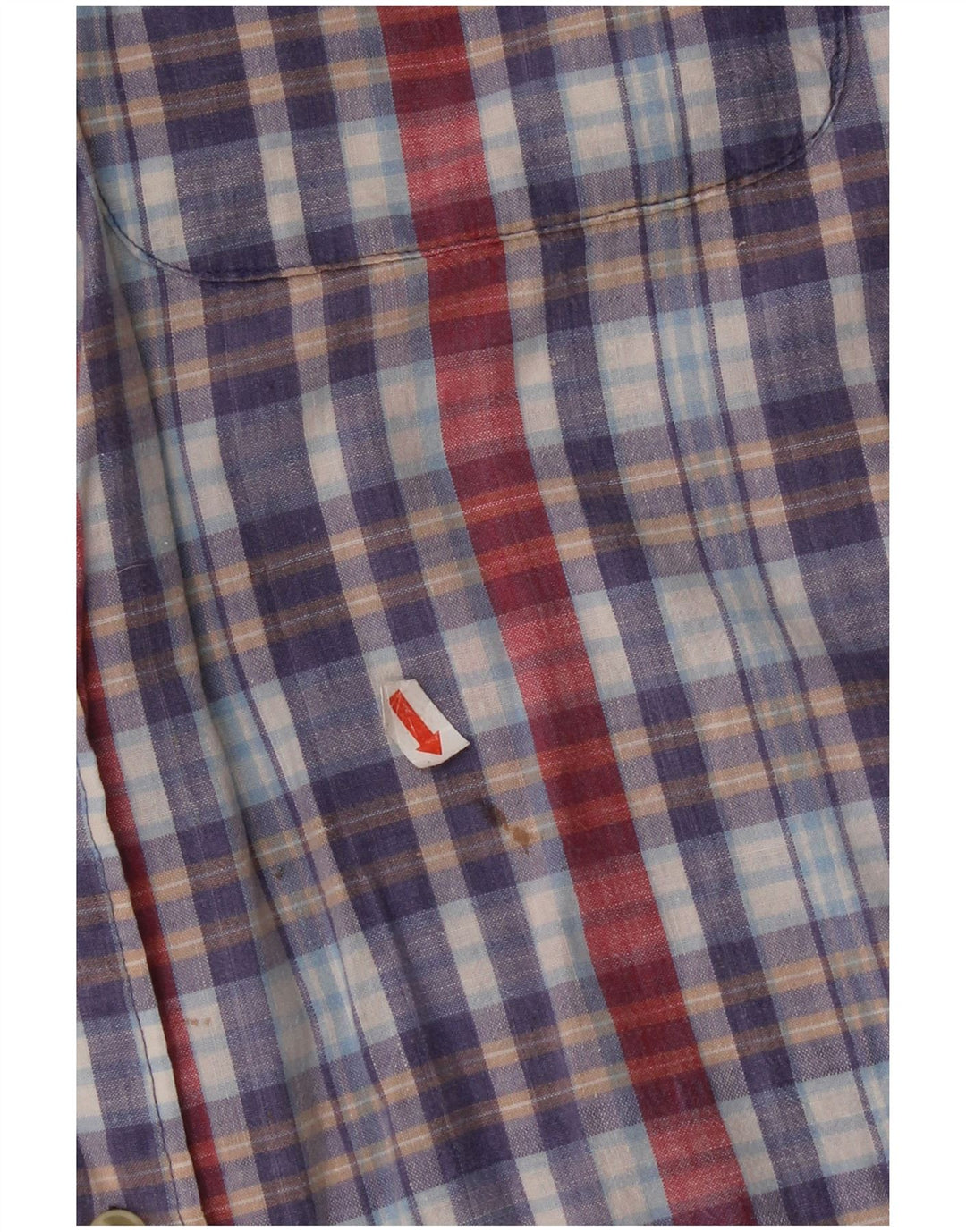 Fila Мужская рубашка с коротким рукавом, средний цвет, хлопок в клетку