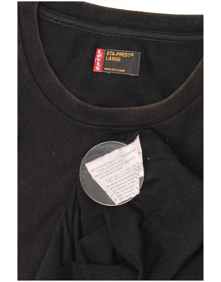 Мужская футболка LEVI'S, большой черный хлопок