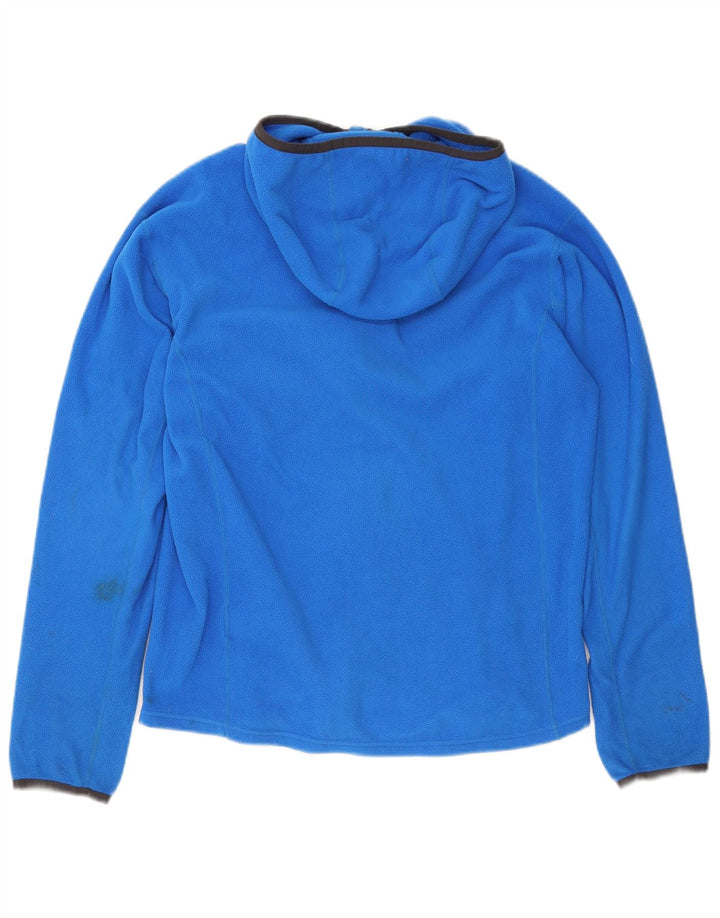 Женская флисовая куртка Helly Hansen с капюшоном UK 14, средний синий полиэстер