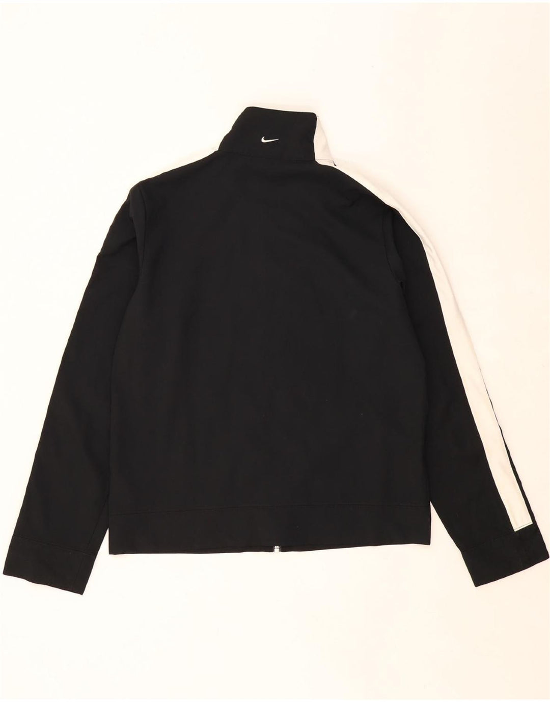 NIKE Womens Tracksuit Top Jacket US 8/10 Medium Black Polyester Vintage Nike and Second-Hand Nike from Messina Hembry 