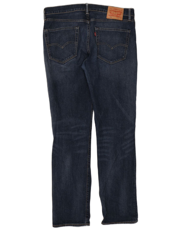 Мужские джинсы Levi's 511 Slim W36 L32 Темно-синие, хлопок