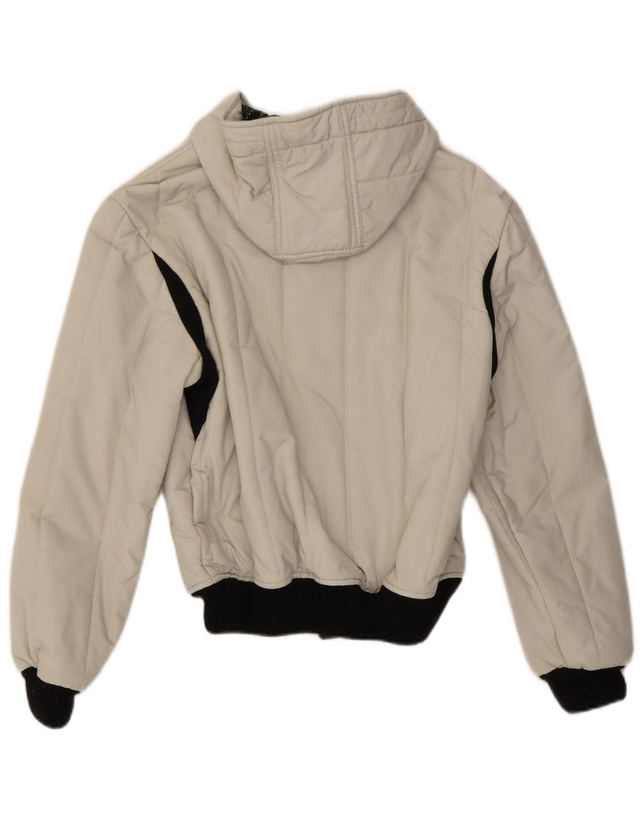 Refrigiwear Женская утепленная куртка с капюшоном UK 14, средний белый цвет с цветными блоками