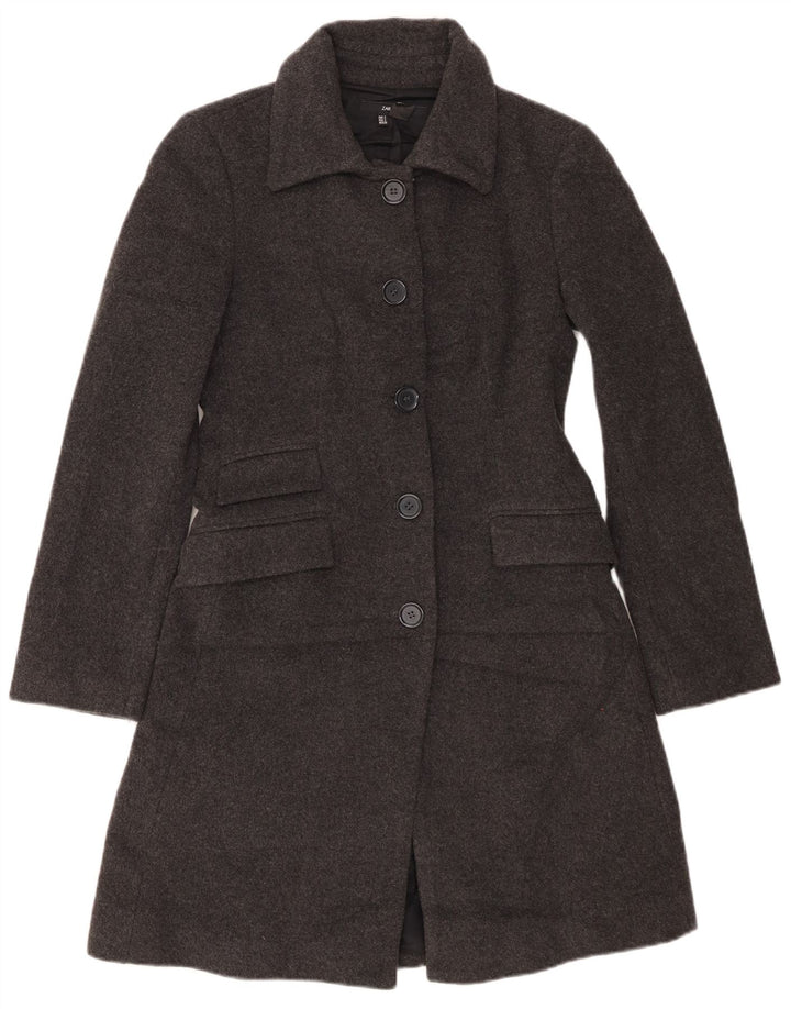 Женское пальто Zara UK 10, маленькое серое, шерстяное