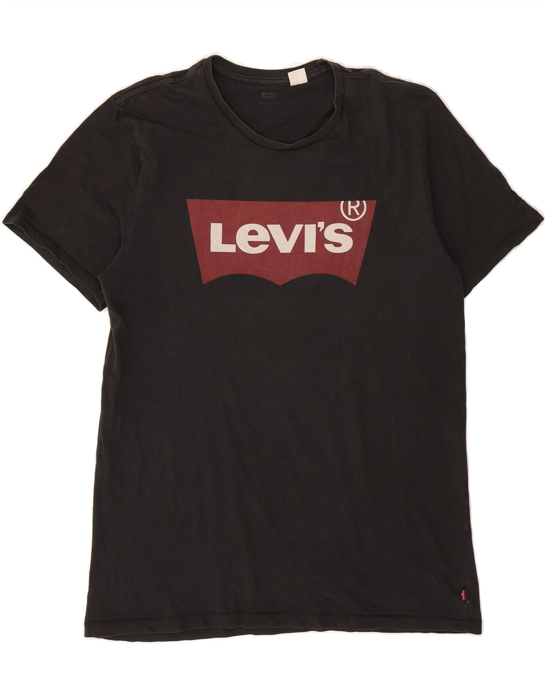 LEVI'S Mens Graphic T-Shirt Top Large Black Vintage Levi's and Second-Hand Levi's from Messina Hembry 