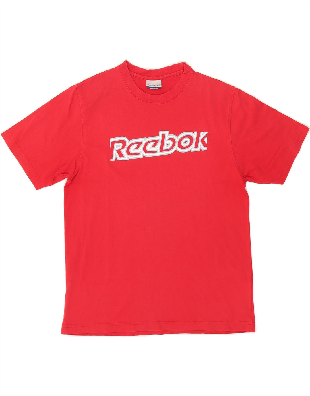 REEBOK Mens Graphic T-Shirt Top Medium Red Cotton Vintage Reebok and Second-Hand Reebok from Messina Hembry 
