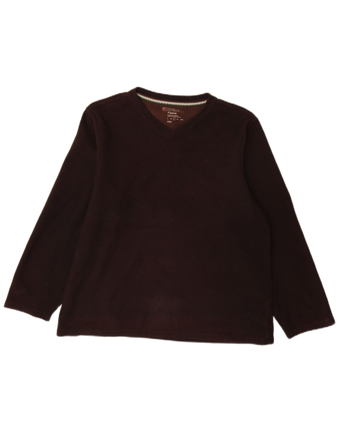 Мужской флисовый джемпер Marks & Spencer Blue Harbour, большой коричневый, полиэстер