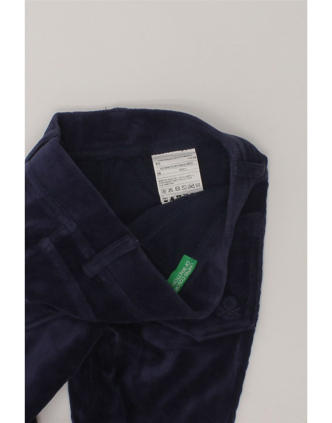 BENETTON Girls Skinny Casual Trousers 4-5 Years XS W20 L17  Navy Blue | Vintage Benetton | Thrift | Second-Hand Benetton | Used Clothing | Messina Hembry 