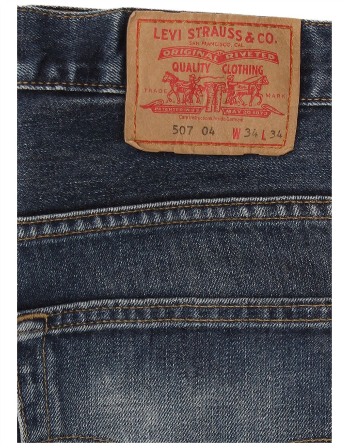 Мужские джинсы Levi's 507 Bootcut W34 L29 синие