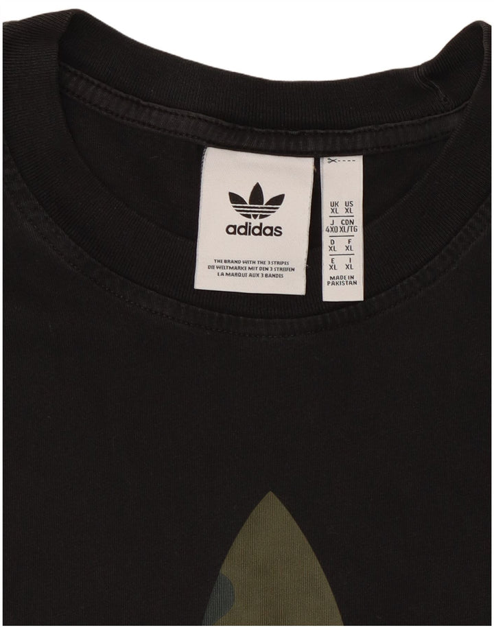 Мужская футболка с рисунком Adidas Top XL, черная