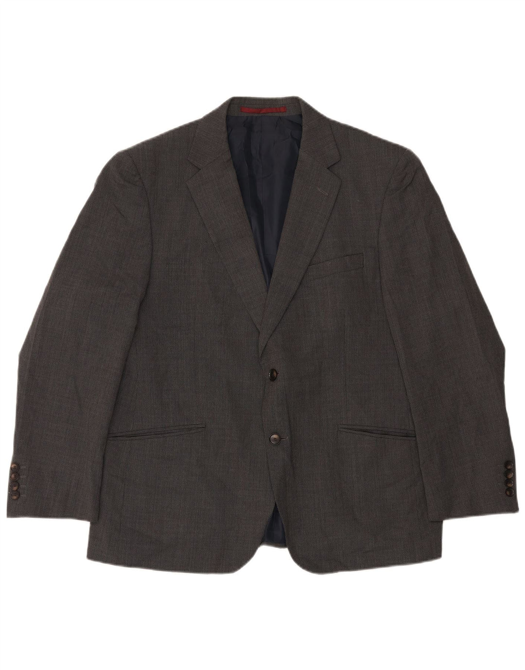 Мужской короткий пиджак на двух пуговицах Marks & Spencer, Великобритания, 44 XL, серая шерсть