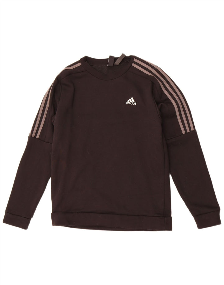 Мужской свитер Adidas, маленький черный хлопковый джемпер