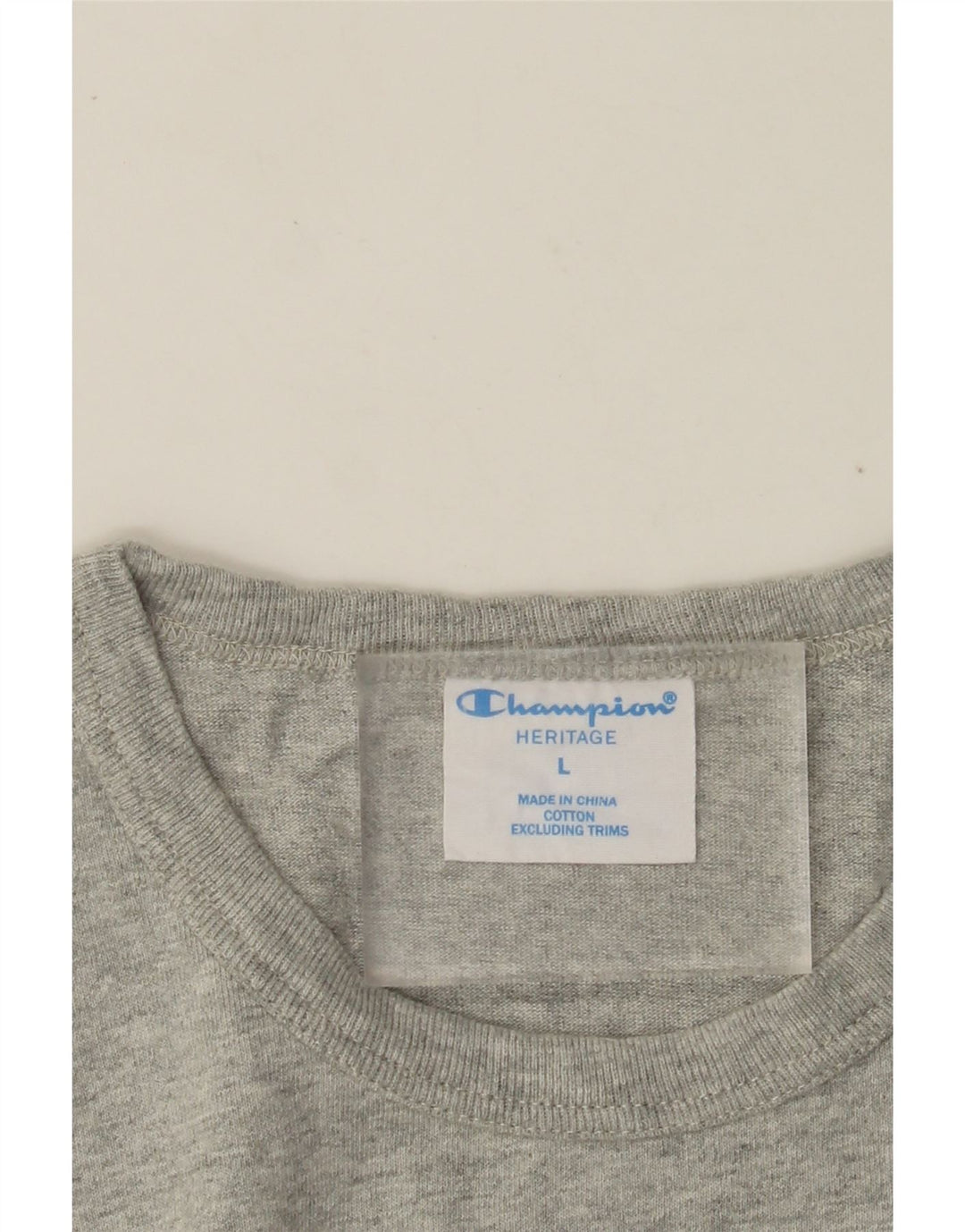 Мужская футболка CHAMPION Heritage, большой серый хлопок с крапинками