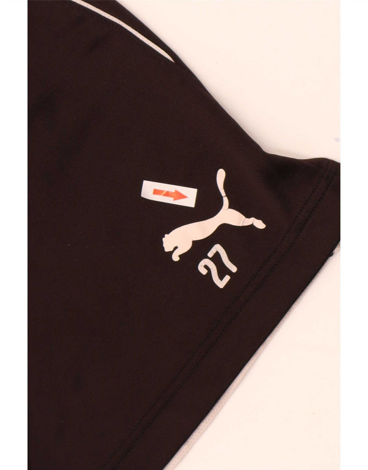 Мужские спортивные шорты Puma VfB Stuttgart, большие черные из полиэстера