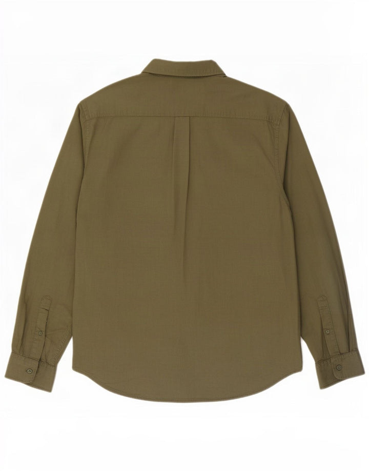 Мужская рубашка C&A XL, цвет хаки, хлопок