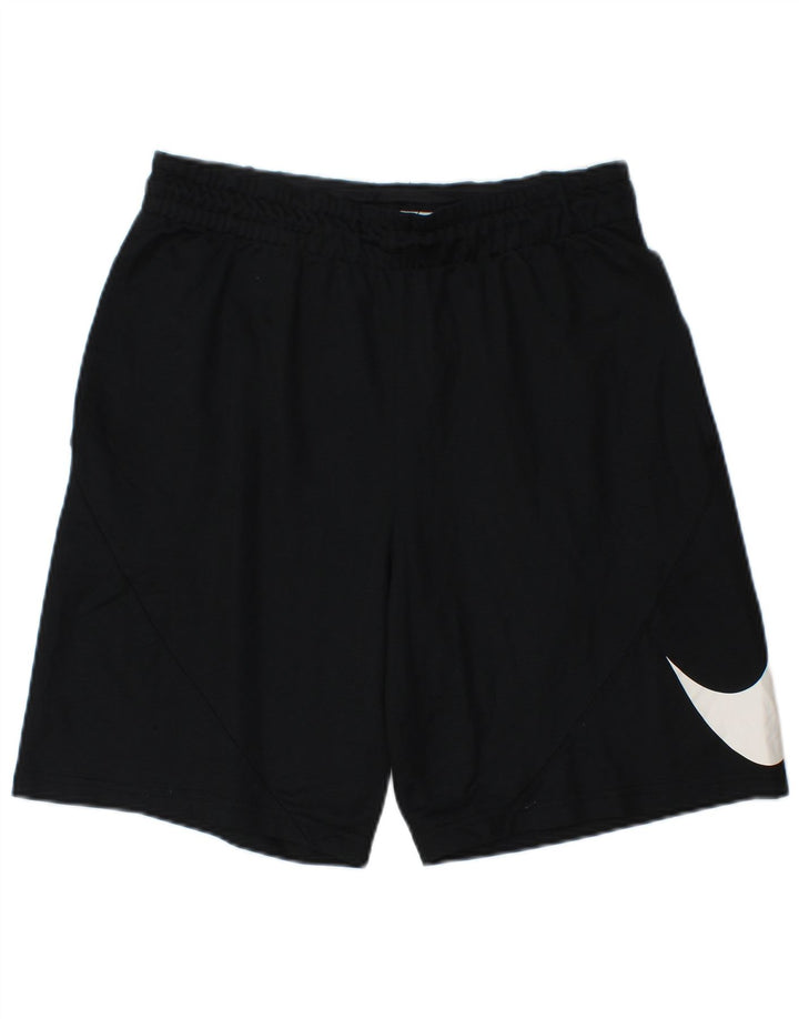 Мужские спортивные шорты Nike Dri Fit с графикой, средний черный полиэстер