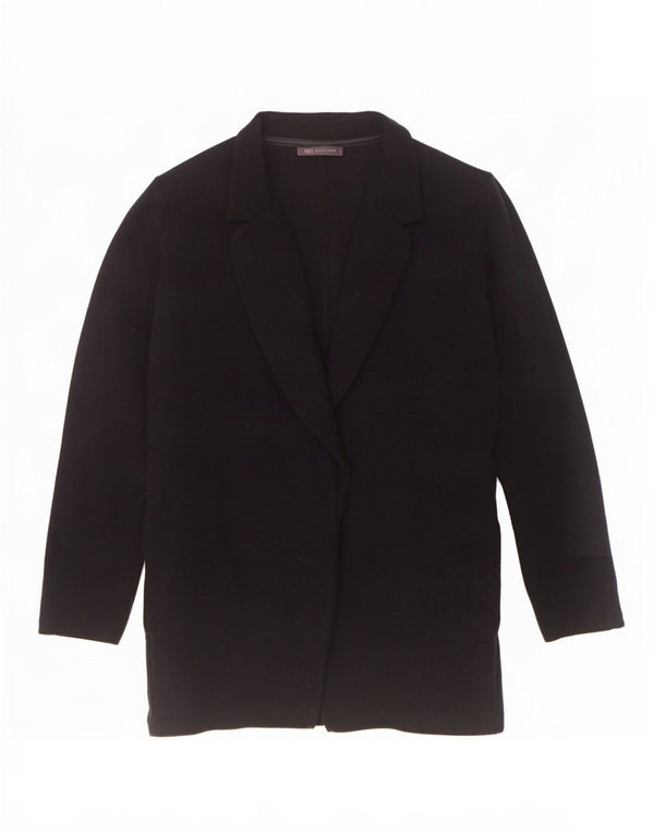 Женское открытое пальто Marks & Spencer UK 18 XL, темно-синий полиэстер