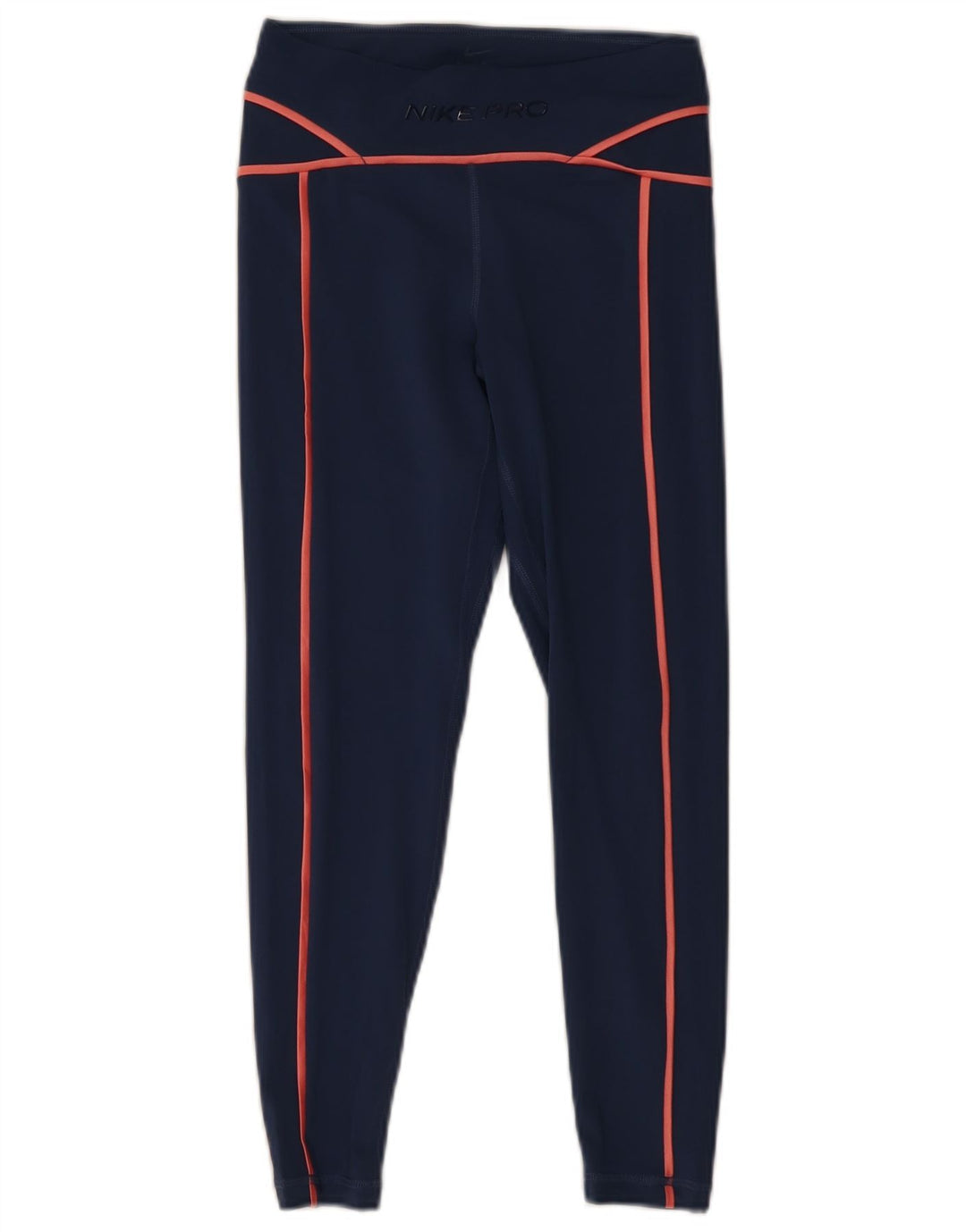 Женские леггинсы с рисунком Nike Dri Fit UK 8, маленькие темно-синие, полиэстер