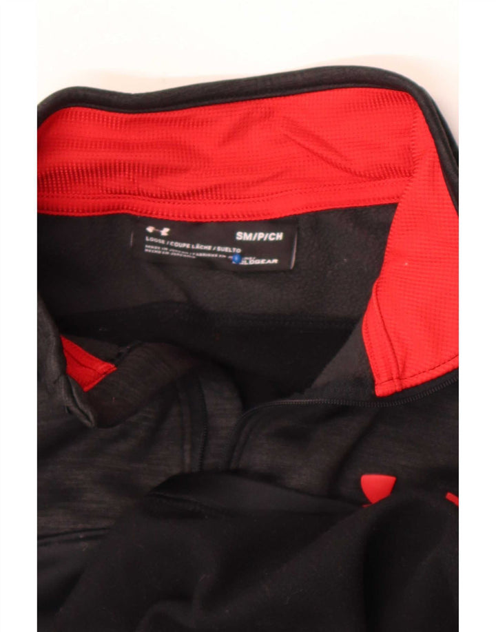Мужской свитшот Under Armour Cold Gear, маленький черный с цветными блоками