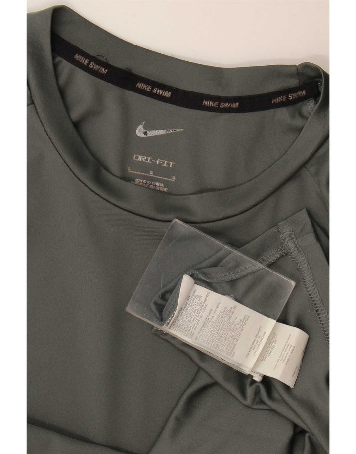 Мужская футболка Nike Dri Fit, большой серый полиэстер