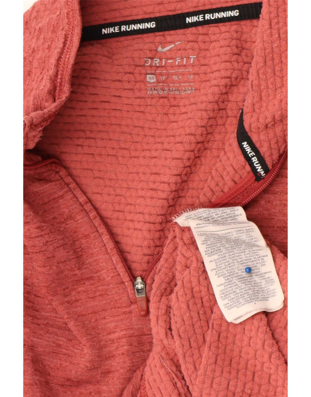 Женский спортивный пуловер для бега Nike Dri Fit UK 6 XS Red Flecked