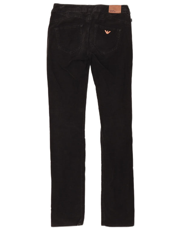 Женские вельветовые брюки скинни с заниженной талией Armani W25 L32, серый хлопок