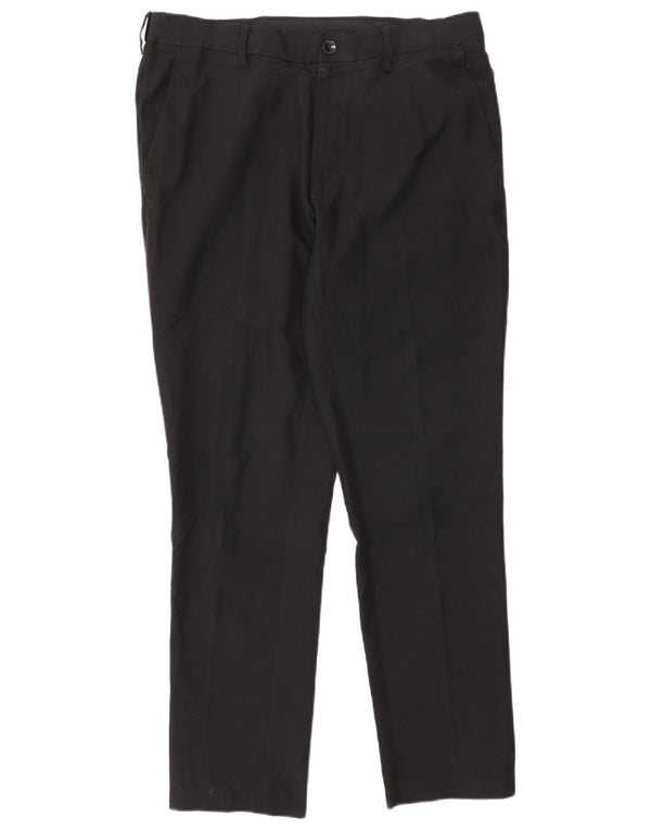 Мужские брюки-чиносы Marks & Spencer W32 L29, черные, полиэстер