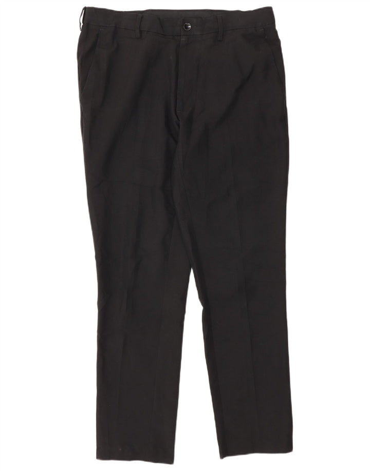 Мужские брюки-чиносы Marks & Spencer W32 L29, черные, полиэстер