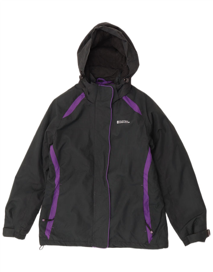 Женская ветровка с капюшоном Mountain Warehouse UK 8, маленькая черная