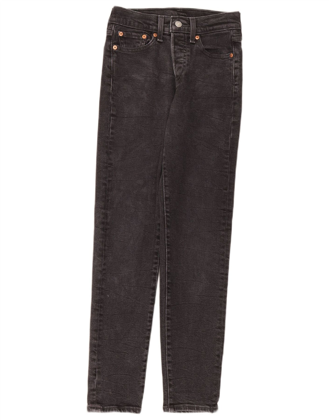Женские узкие джинсы Levi's W24 L28 Серые хлопковые