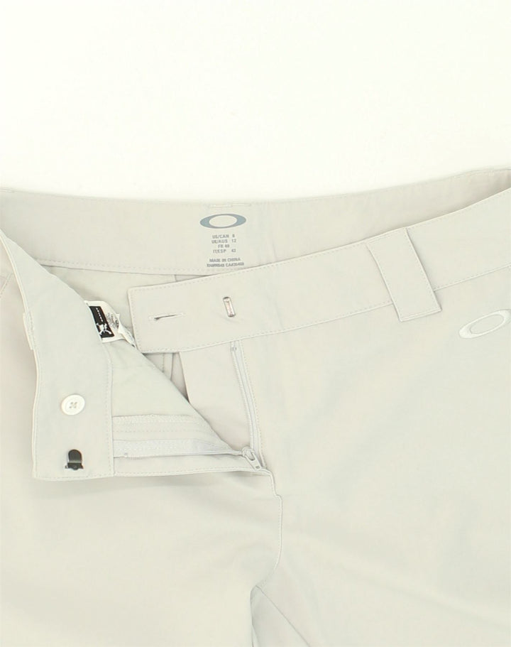 VINTAGE Womens Slim Chino Trousers UK 12 Medium W32 L28 Off White | Vintage Vintage | Thrift | Second-Hand Vintage | Used Clothing | Messina Hembry 