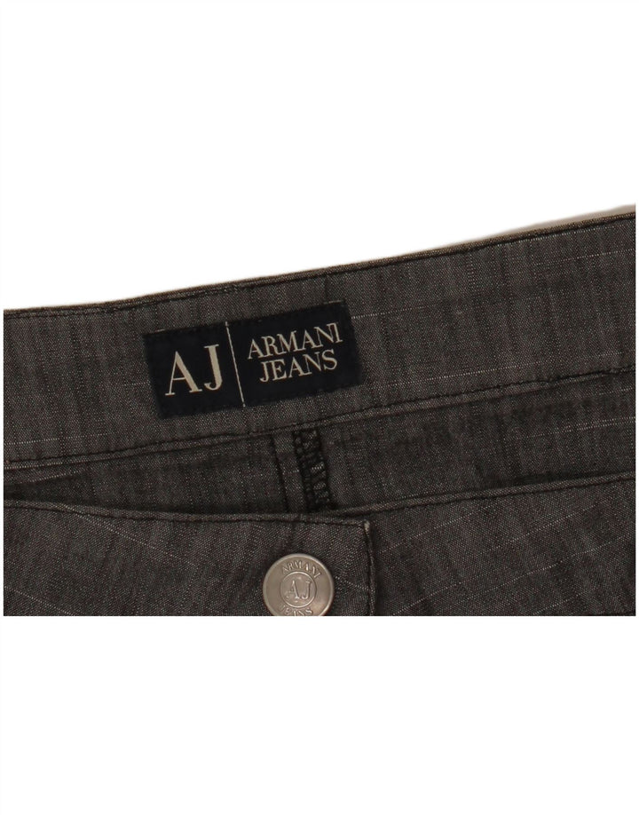 Женская прямая юбка Armani W32, большая серая в крапинку