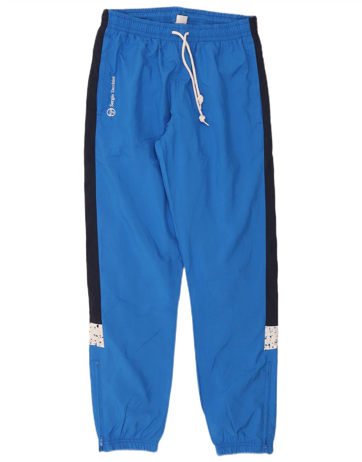 Мужские спортивные брюки Sergio Tacchini, средний синий, полиэстер с цветными блоками