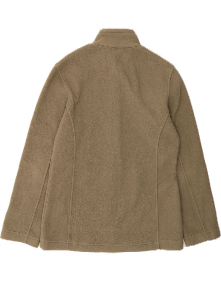 TIMBERLAND Womens Fleece Jacket UK 14 Medium Khaki Polyester Vintage Timberland and Second-Hand Timberland from Messina Hembry 