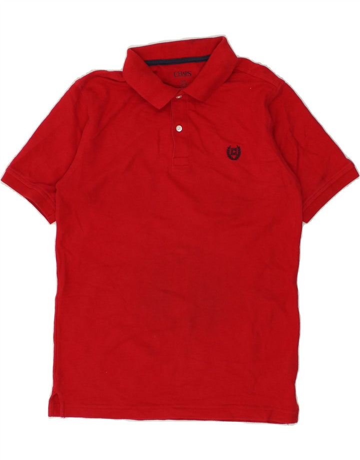 CHAPS Boys Polo Shirt 14-15 Years Large Red Cotton | Vintage Chaps | Thrift | Second-Hand Chaps | Used Clothing | Messina Hembry 