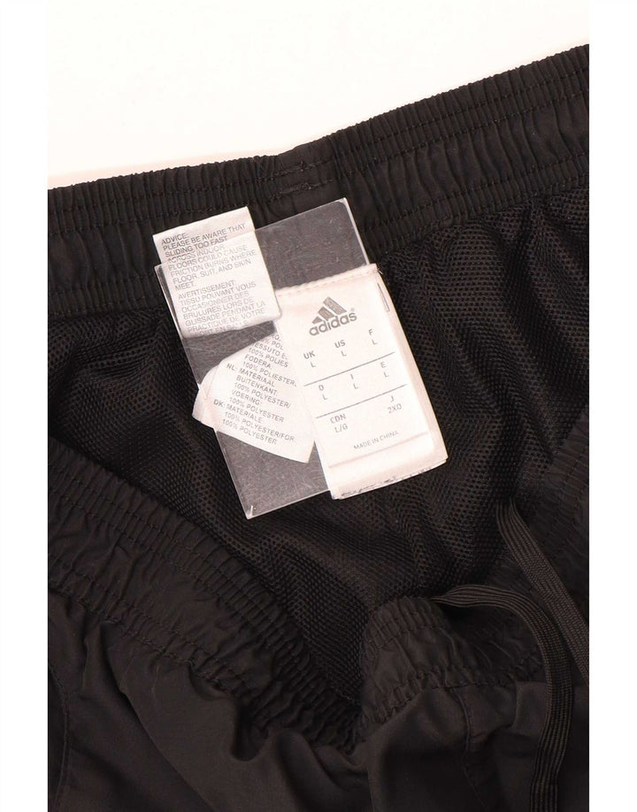 Adidas Мужские спортивные брюки Джоггеры Большой черный полиэстер