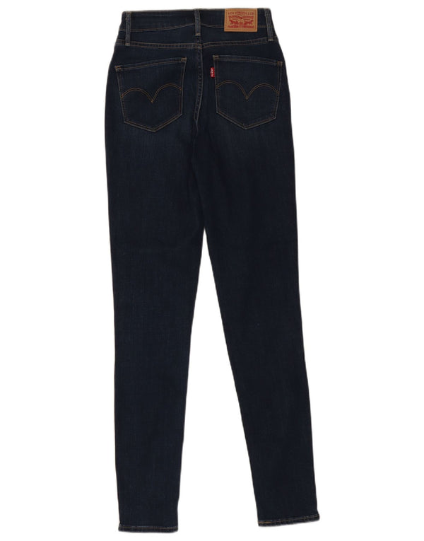 Женские джинсы скинни Levi's 721 с высокой посадкой W25 L30 Темно-синие, хлопок