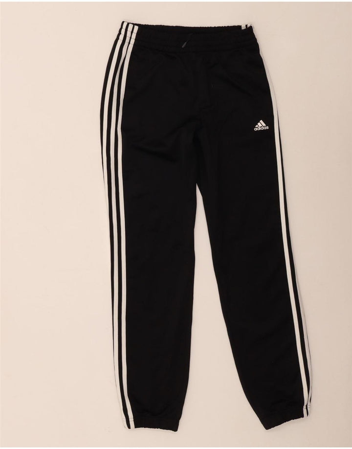 Спортивный костюм Adidas для мальчиков, брюки для бега, 12–13 лет, черный полиэстер